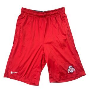 Nike Ohio State University Buckeyes Shorts Youth XL Dri-Fit Red Performance Y2K